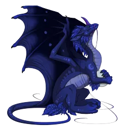 Size: 750x750 | Tagged: artist:giratina3456, derpibooru import, dragon, dragoness, dragonified, female, flight rising, lunadragon, princess luna, safe, solo, species swap