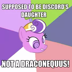 Size: 407x405 | Tagged: draconequus, exploitable meme, forced meme, meme, safe, screwball, solo, stupid screwball meme