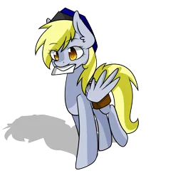 Size: 2000x2000 | Tagged: safe, artist:derpiliciouspony, derpibooru import, derpy hooves, pegasus, pony, female, letter, mail, mare, mouth hold, solo