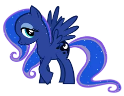 Size: 1644x1271 | Tagged: artist:durpy, color edit, derpibooru import, fluttershy, fusion, princess luna, recolor, safe, simple background, solo, stock vector, transparent background, vector