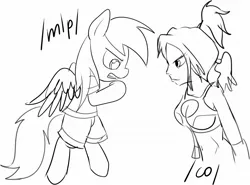 Size: 1218x901 | Tagged: safe, artist:mcsadat, derpibooru import, derpy hooves, human, /co/, /co/lette, /mlp/, 4chan, 4chan cup, clothes, image, jpeg, monochrome, safest hooves
