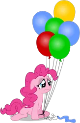 Size: 3907x6000 | Tagged: absurd resolution, artist:masem, balloon, crying, deflation, derpibooru import, pinkie pie, sad, safe, simple background, solo, transparent background, vector