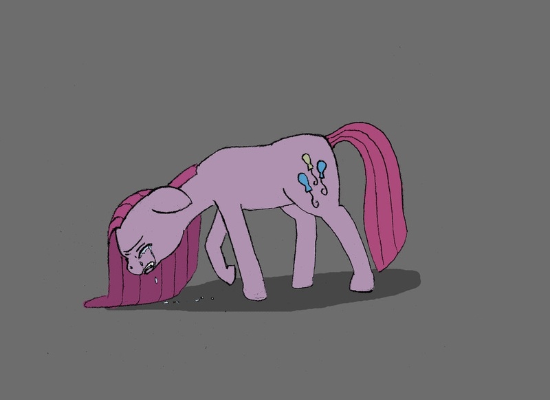 Size: 1024x744 | Tagged: artist:alloco, crying, derpibooru import, pinkamena diane pie, pinkie pie, safe, solo