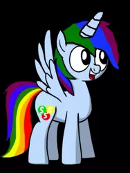 Size: 768x1024 | Tagged: safe, derpibooru import, oc, unofficial characters only, pony, rainbow, skippy skittles, solo
