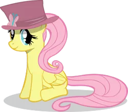 Size: 956x835 | Tagged: artist:riskytheart, derpibooru import, fluttershy, hat, safe, simple background, solo, transparent background, vector