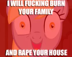 Size: 494x392 | Tagged: safe, derpibooru import, derpy hooves, pegasus, pony, epic rage time, angry, female, image macro, irony, mare, rage, role reversal, solo, underp, vulgar