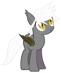 Size: 2480x3000 | Tagged: safe, artist:zee66, derpibooru import, oc, oc:gloom wing, unofficial characters only, bat pony, pony, death stare, simple background, solo, transparent background, vector
