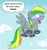 Size: 876x935 | Tagged: safe, artist:kturtle, derpibooru import, oc, oc:wheely bopper, unofficial characters only, original species, wheelpone, back to the future, cloud, dialogue, flying, image, jpeg, open mouth, sky background, solo, spread wings, sunglasses, wings