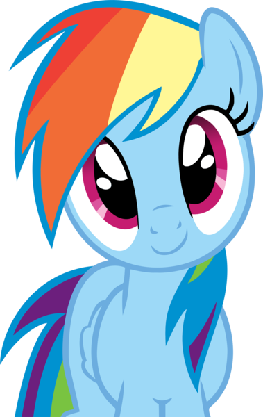 Size: 1581x2500 | Tagged: safe, artist:rontoday2012, derpibooru import, rainbow dash, pegasus, pony, cute, dashabetes, female, head tilt, looking at you, mare, simple background, smiling, solo, transparent background, vector