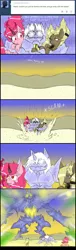 Size: 492x1621 | Tagged: artist:ichibangravity, ask king sombra pie, derpibooru import, king sombra, makel blanco, oc, pinkie pie, possessed, safe, triste savoir, tumblr