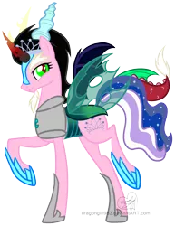 Size: 1081x1402 | Tagged: artist:diigii-doll, dead source, derpibooru import, diamond tiara, discord, king sombra, meme, nightmare moon, oc, queen chrysalis, safe, simple background, solo, tiara ultima, transparent background, vector