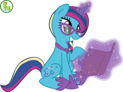 Size: 900x669 | Tagged: safe, artist:asdflove, derpibooru import, oc, oc:medicina, unofficial characters only, pony, unicorn, book, braid, female, glasses, levitation, magic, mare, offspring, parent:princess cadance, parent:shining armor, parents:shiningcadance, reading, simple background, solo, telekinesis, transparent background, vector