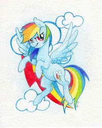 Size: 1280x1607 | Tagged: artist:purmu, derpibooru import, rainbow dash, safe, solo