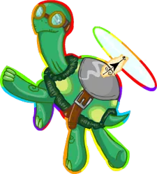 Size: 276x307 | Tagged: artist:nes-chick, derpibooru import, gradient, outline, propeller, rainbow, safe, small resolution, solo, tank