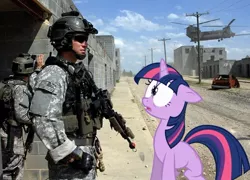 Size: 800x575 | Tagged: army ranger, artist:cplhenderson, chinook, derpibooru import, human, irl, irl human, military, photo, ponies in real life, ranger, safe, twilight sparkle, united states, us army