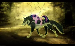 Size: 1639x1014 | Tagged: artist:lova-gardelius, crossover, derpibooru import, namesake, safe, the legend of zelda, the legend of zelda: twilight princess, twilight sparkle, wolf link