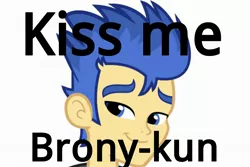 Size: 3000x2000 | Tagged: safe, derpibooru import, flash sentry, equestria girls, anti-bronybait, brad, bradface, exploitable meme, flash sentry savior of the universe, flashface, forced meme, kiss me, meme, solo