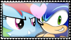 Size: 101x57 | Tagged: safe, artist:tehnotsosupahgirl, derpibooru import, rainbow dash, crossover, crossover shipping, deviantart stamp, female, heart, image, interspecies, love, male, png, shipping, sonic the hedgehog, sonic the hedgehog (series), sonicdash, stamp, straight
