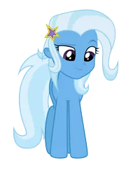 Size: 4622x5775 | Tagged: safe, artist:php50, derpibooru import, trixie, human head pony, equestria girls, abomination, absurd resolution, face swap, simple background, solo, transparent background, vector, wat, what has magic done, what has science done