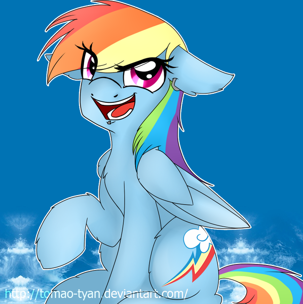 Size: 902x905 | Tagged: artist:yashathebasher, derpibooru import, earring, rainbow dash, safe, solo