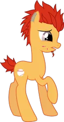 Size: 4305x8168 | Tagged: absurd resolution, artist:tokuberry, blood, danganronpa, derpibooru import, leon kuwata, ponified, safe, simple background, solo, transparent background