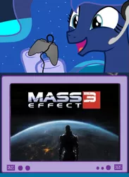 Size: 563x769 | Tagged: derpibooru import, exploitable meme, gamer luna, mass effect, mass effect 3, meme, obligatory pony, princess luna, safe, tv meme