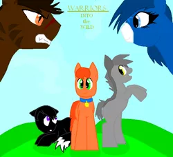 Size: 741x675 | Tagged: artist:sprinklesmlp, bluestar, derpibooru import, firestar, greystripe, ponified, ravenpaw, safe, tigerclaw, warrior cats