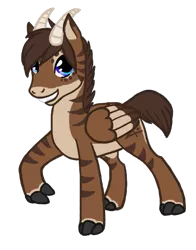 Size: 425x543 | Tagged: dead source, safe, artist:bright ink, derpibooru import, oc, unofficial characters only, bicorn, pony, hipparion, horn, multiple horns, prehistoric, simple background, solo, transparent background
