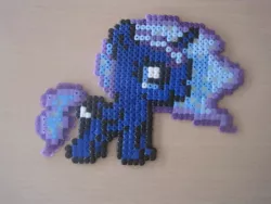 Size: 640x480 | Tagged: safe, artist:hamabeadsponies, derpibooru import, princess luna, filly, hama beads, photo, solo, woona, younger