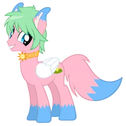 Size: 6029x6000 | Tagged: absurd resolution, artist:tzolkine, augmented tail, collar, derpibooru import, oc, oc:daybright, original species, pegasus, safe, simple background, solo, transparent background, unofficial characters only, vector