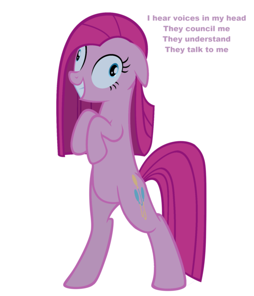 Size: 1642x1911 | Tagged: safe, derpibooru import, pinkie pie, pony, bipedal, pinkamena diane pie, randy orton, rev theory, simple background, solo, song reference, transparent background, vector, voices, wwe