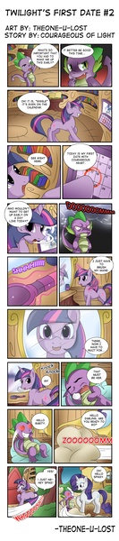 Size: 3017x13584 | Tagged: safe, artist:the0ne-u-lost, derpibooru import, princess luna, rarity, spike, twilight sparkle, absurd resolution, brushie, comic, fanfic art, female, male, shipping, sparity, straight