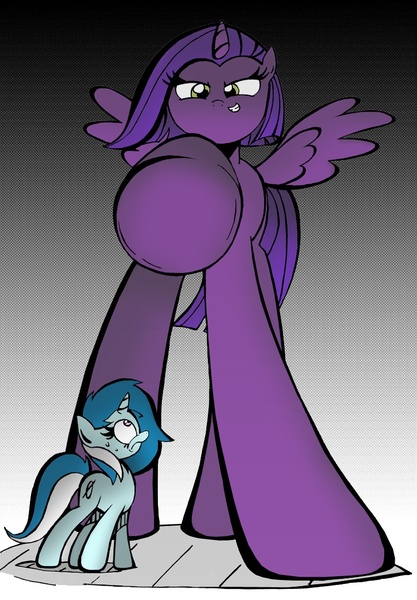 Size: 750x1079 | Tagged: safe, artist:labba94, artist:princess-sharp, derpibooru import, oc, oc:princess sharp, unofficial characters only, alicorn, pony, unicorn, alicorn oc, crush fetish, female, hoof fetish, macro, micro