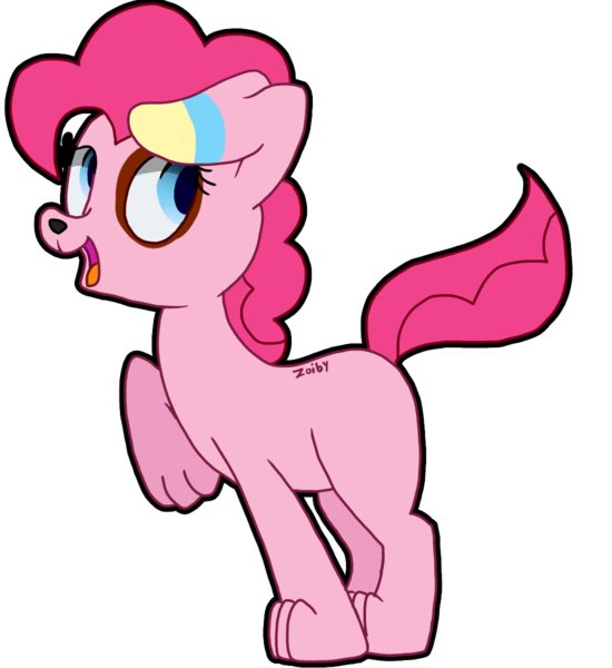 Size: 1100x1200 | Tagged: safe, artist:zoiby, derpibooru import, pinkie pie, dog, dogified, puppy pie, solo, species swap