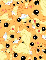 Size: 1024x1325 | Tagged: applejack, artist:spring breeze, babyjack, clones, derpibooru import, foal, jackletree, multeity, safe, so much pony