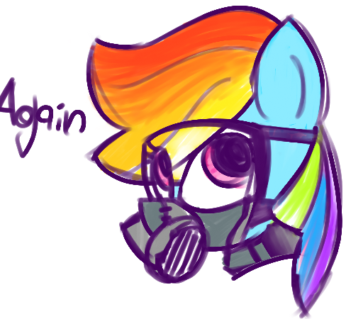 Size: 488x450 | Tagged: artist:riskii, derpibooru import, gas mask, mask, rainbow dash, safe, solo