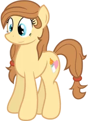 Size: 1143x1575 | Tagged: safe, artist:clamstacker, derpibooru import, oc, oc:cream heart, unofficial characters only, earth pony, pony, cutie mark, female, hooves, mare, simple background, smiling, solo, transparent background, vector