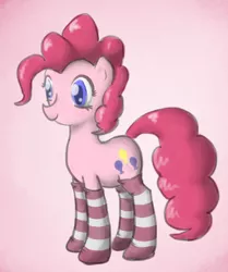 Size: 668x800 | Tagged: artist:239asd, clothes, derpibooru import, pinkie pie, safe, socks, solo, striped socks