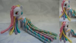 Size: 5120x2880 | Tagged: artist:assassin-kitty, custom, derpibooru import, g1, g1 to g4, generation leap, irl, photo, rainbow curl pony, raincurl, safe, toy