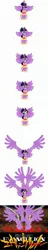 Size: 500x2622 | Tagged: semi-grimdark, derpibooru import, twilight sparkle, twilight sparkle (alicorn), alicorn, pony, comic, insanity, neon genesis evangelion, omnicorn, second impact, twilight snapple, wings, xk-class end-of-the-world scenario