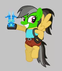 Size: 504x576 | Tagged: artist:death-driver-5000, crossover, daring do, lara croft, safe, solo, the mask, tomb raider