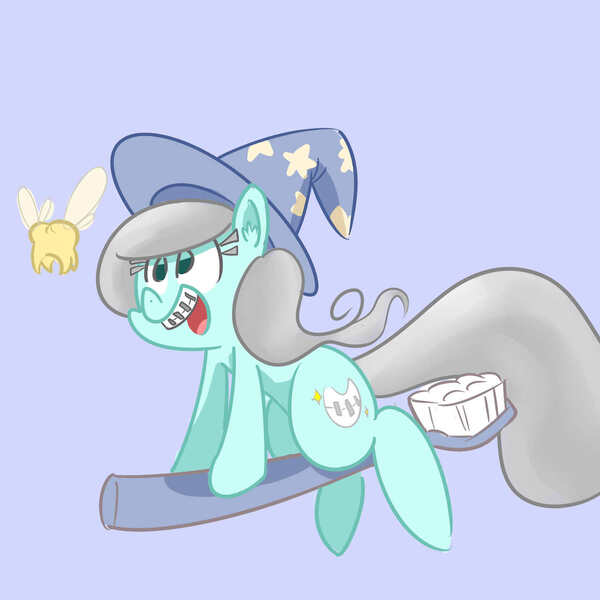 Size: 1280x1280 | Tagged: artist:whydomenhavenipples, braces, derpibooru import, ear fluff, flying, golden snitch, harry potter, hat, looking at something, oc, oc:straight smiles, open mouth, parody, quidditch, riding, safe, simple background, smiling, snitch, solo, straight smiles, tooth, toothbrush, unofficial characters only, witch hat