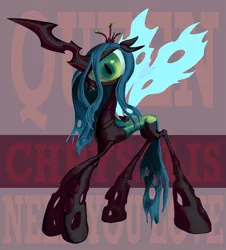 Size: 1920x2122 | Tagged: safe, artist:ja0822ck, derpibooru import, queen chrysalis, changeling, solo