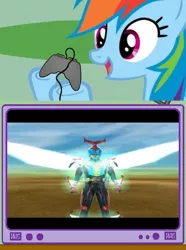 Size: 564x760 | Tagged: derpibooru import, exploitable meme, gamerdash, kamen rider, kamen rider: climax heroes, kamen rider kabuto, meme, obligatory pony, rainbow dash, safe, tv meme