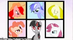 Size: 460x257 | Tagged: safe, artist:carodba24, derpibooru import, applejack, fluttershy, pinkie pie, rainbow dash, rarity, twilight sparkle, pony, amy rose, cream the rabbit, knuckles the echidna, mane six, maria robotnik, recolor, shadow the hedgehog, sonic the hedgehog, sonic the hedgehog (series)