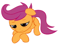 Size: 1500x1152 | Tagged: artist:saine grey, derpibooru import, filly, sad, safe, scootaloo, scootasad, solo