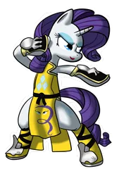 Size: 1350x2000 | Tagged: safe, artist:balister, derpibooru import, rarity, pony, bipedal, crossover, final fantasy, final fantasy xiv, lipstick, monk, solo