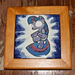 Size: 800x800 | Tagged: safe, artist:sirtreasurehunter, derpibooru import, twilight sparkle, glowing eyes, magic overload, solo, traditional art