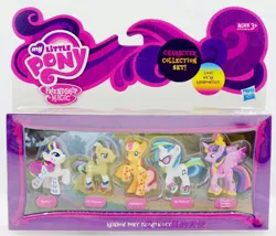 Size: 750x642 | Tagged: safe, derpibooru import, applejack, doctor whooves, rarity, time turner, twilight sparkle, twilight sparkle (alicorn), vinyl scratch, alicorn, pony, female, mare, rainbow power, toy