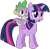 Size: 1163x1146 | Tagged: safe, artist:jeatz-axl, derpibooru import, spike, twilight sparkle, dragon, pony, unicorn, dragons riding ponies, duo, female, male, mare, riding, riding a pony, simple background, svg, transparent background, unicorn twilight, vector